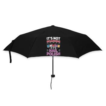 Vernis à ongles Dire Pédicure Drôle Maincure Cadeau - Parapluie standard - noir - Devant