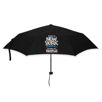 New York Hustle – Graffiti Streetwear Style - Umbrella (small) - black - Front