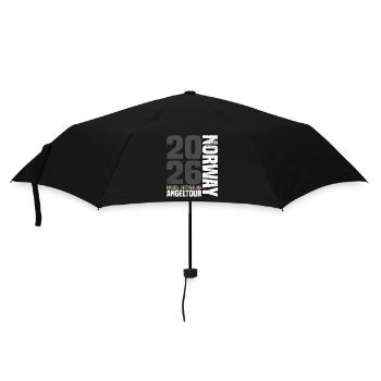 Angeltour Norwegen Hitra - Regenschirm (klein) - Schwarz - Vorne