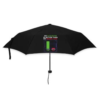 My K/D Ratio Better Than My Social Life Gamer  - Umbrella (small) - black - Front