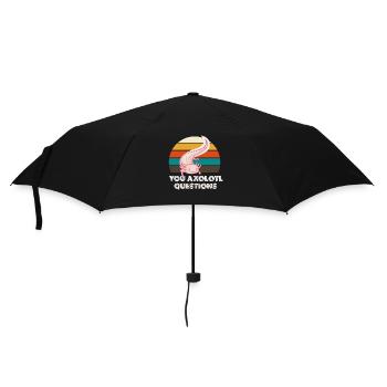 Axolotl coucher de soleil rétro - Parapluie standard - noir - Devant