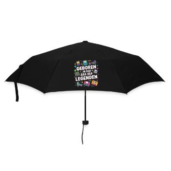 Retro Ära der Legenden - Regenschirm (klein) - Schwarz - Vorne