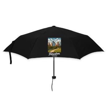 Houston Texas - Regenschirm (klein) - Schwarz - Vorne