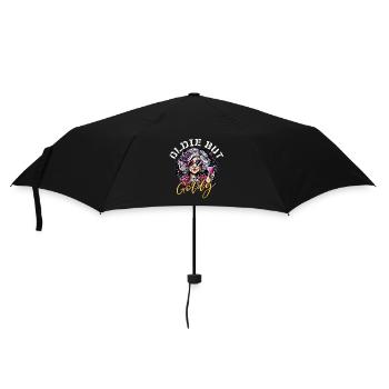 Oldie But Goldy Stark Und Stilvoll - Regenschirm (klein) - Schwarz - Vorne