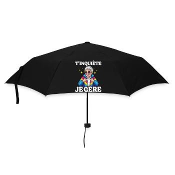 Oma, mach dir keine Sorgen, ich schaffe das Oma - Regenschirm (klein) - Schwarz - Vorne