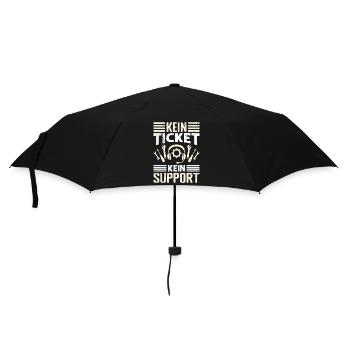 Nerd Computer NO TICKET NO SUPPORT FUNNY - Umbrella (small) - black - Front
