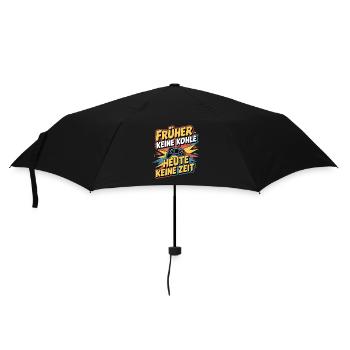 Lustiger Gaming-Spruch für Retro-Fans und Nerds - Regenschirm (klein) - Schwarz - Vorne