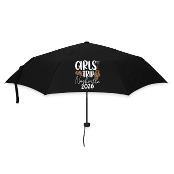 Girls Trip Nashville 2026 - Regenschirm (klein) - Schwarz - Vorne