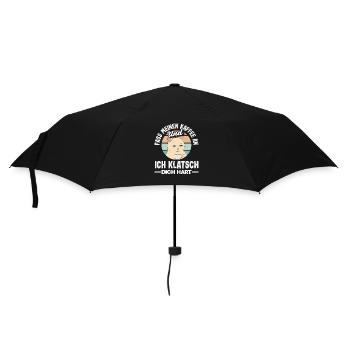 Funny Cat Coffee Saying Office Coffee Lover - Umbrella (small) - black - Front