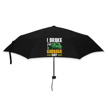 Garbage Day is my favorite day - Umbrella (small) - black - Front