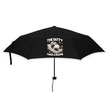 Panda nightgown – funny pajamas, cozy pan - Umbrella (small) - black - Front