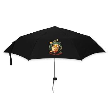 Café vietnamien avec jaune d’œuf - Parapluie standard - noir - Devant