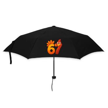 Funny Six Seven 6 7 Meme Thanksgiving - Parapluie standard - noir - Devant