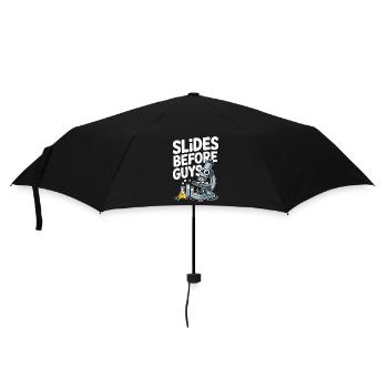 Lab Technician Slides Before Guys Laboratory Work - Umbrella (small) - black - Front