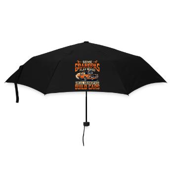 Some Grandpas Build Cars Not Bingo Funny Car Guy  - Umbrella (small) - black - Front