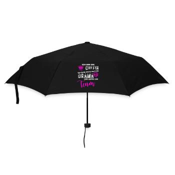 Chefin Keine Zeit für Drama - Teamleiterin Spruch - Regenschirm (klein) - Schwarz - Vorne