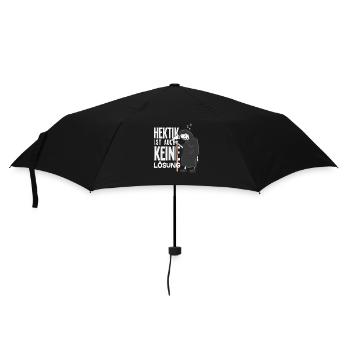 Faucheuse drôle, sans motivation à dire - Parapluie standard - noir - Devant