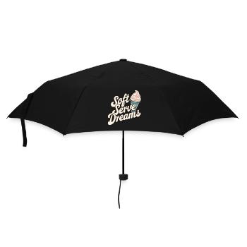 Soft Serve Dreams – Retro Eiscreme - Umbrella (small) - black - Front