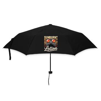 Sunscreen Funny Sunburn Lizards Design - Umbrella (small) - black - Front