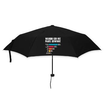 Jeu de padel POURQUOI JE NE GAGNE JAMAIS EN PADEL Drôle - Parapluie standard - noir - Devant