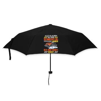 Räumen ALLE GLAUBEN SIE SIND SCHNEEPFLUGFAHRER - Regenschirm (klein) - Schwarz - Vorne