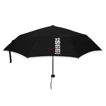 Janvier-1966-Vintage-Né-Anniversaire-Rétro - Parapluie standard - noir - Devant