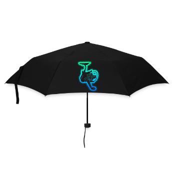 Fishing Fisherman Men's Kids Angler Boys - Umbrella (small) - black - Front