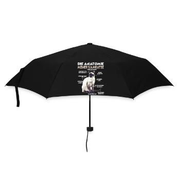 Idée de cadeau pour un propriétaire de chat pour chats siamois - Parapluie standard - noir - Devant