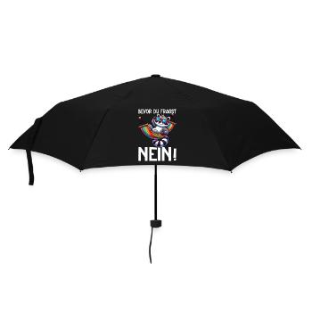 Avant que tu ne demandes, pas de raton laveur, mauvaise humeur - Parapluie standard - noir - Devant