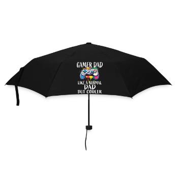 Gamer Dad Controller - Regenschirm (klein) - Schwarz - Vorne