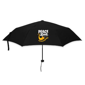 Membre du groupe de jazz Peace Love Saxophone - Parapluie standard - noir - Devant