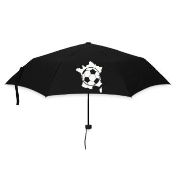 Carte de football français - Parapluie standard - noir - Devant