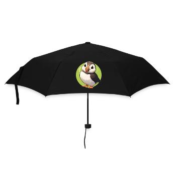Puffin Papageientaucher - Regenschirm (klein) - Schwarz - Vorne