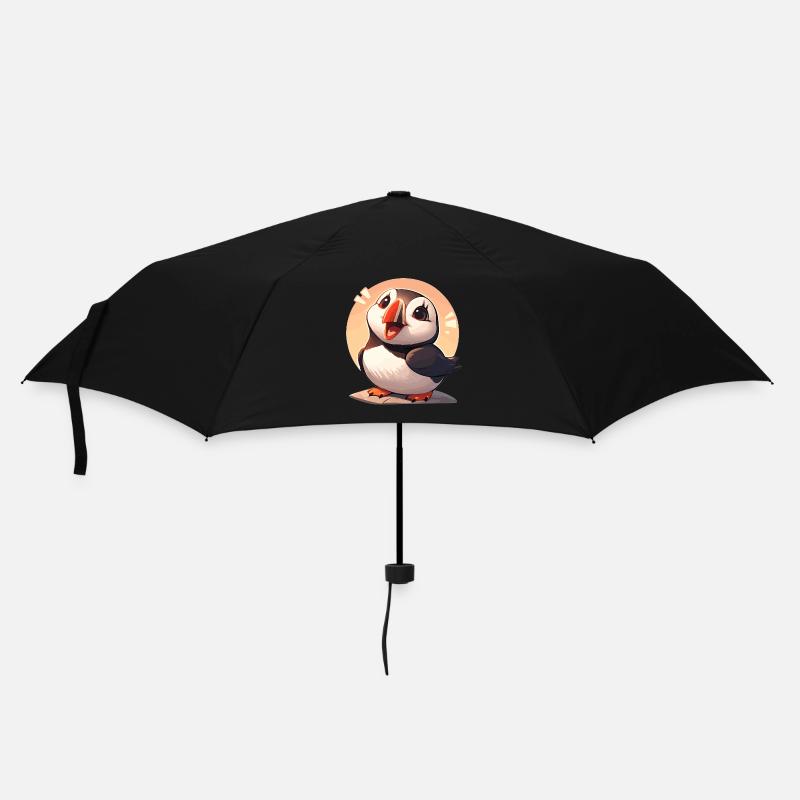 Puffin Papageientaucher - Regenschirm (klein) - Schwarz