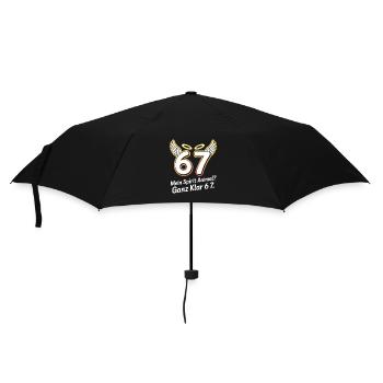 Mein Spirit Animal Ganz Klar 67 Spruch - Regenschirm (klein) - Schwarz - Vorne