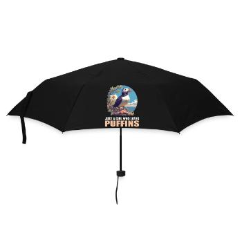 Puffin Papageientaucher - Regenschirm (klein) - Schwarz - Vorne