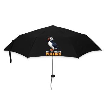 Puffin Papageientaucher - Regenschirm (klein) - Schwarz - Vorne