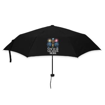 Mode vacances du Nouvel An - Parapluie standard - noir - Devant