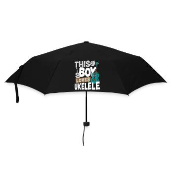 Hawaiian Ukulele Uke Boy This Boy - Regenschirm (klein) - Schwarz - Vorne