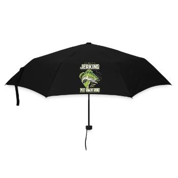 Always Jerking My Rod Funny Fishing - Umbrella (small) - black - Front