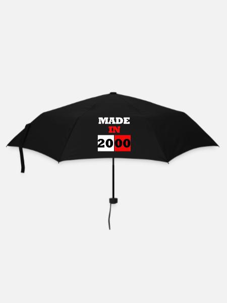 Hergestellt zum Jubiläum 2000 - Regenschirm (klein) - Schwarz