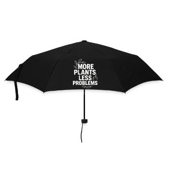 More plants, fewer problems - Umbrella (small) - black - Front