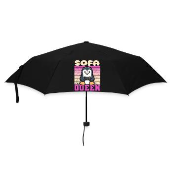Gamer queen - Regenschirm (klein) - Schwarz - Vorne