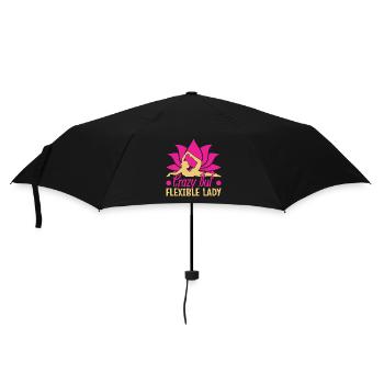Yoga Folle Mais Flexible Femme Drôle Yoga - Parapluie standard - noir - Devant