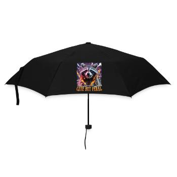 Drôle de raton laveur - Parapluie standard - noir - Devant