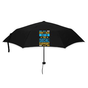 Citation d’assistant social : ne parle pas, fais juste le social - Parapluie standard - noir - Devant