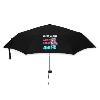 Girl Loves Anime Chibi - Umbrella (small) - black - Front