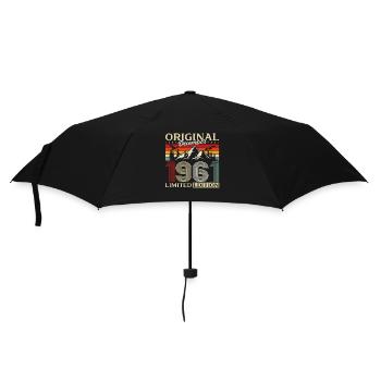 64e anniversaire Original décembre Né en 1961 - Parapluie standard - noir - Devant