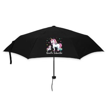 Big Sister Unicorn Lover Older Babe - Umbrella (small) - black - Front