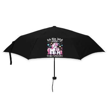 Big Sister Unicorn Lover Older Babe - Umbrella (small) - black - Front